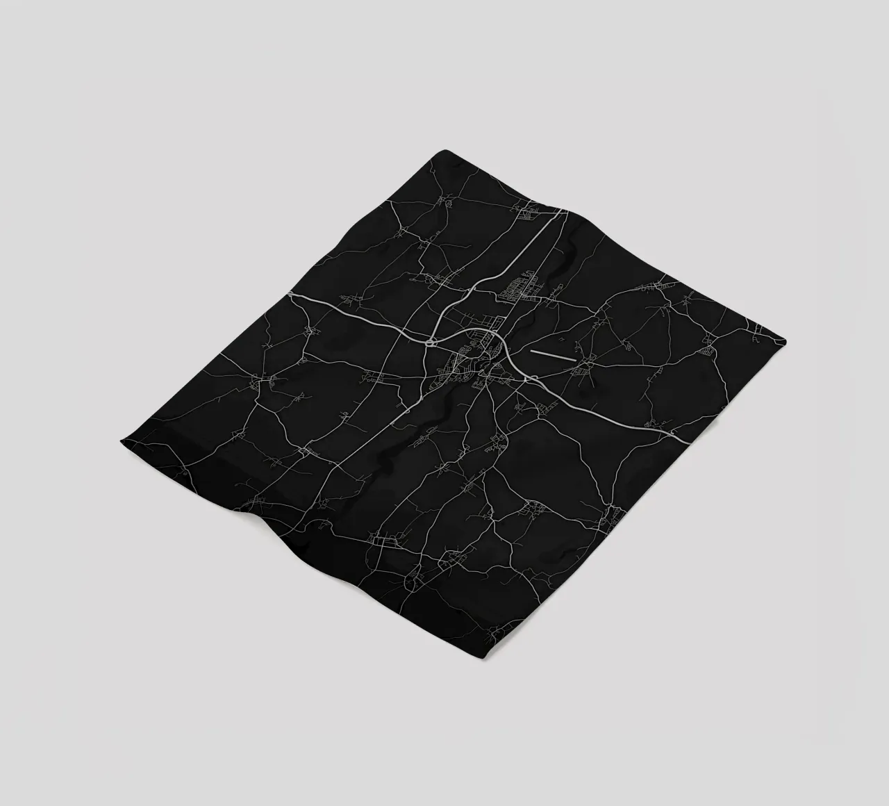 map fleece blanket by Christopher Adams