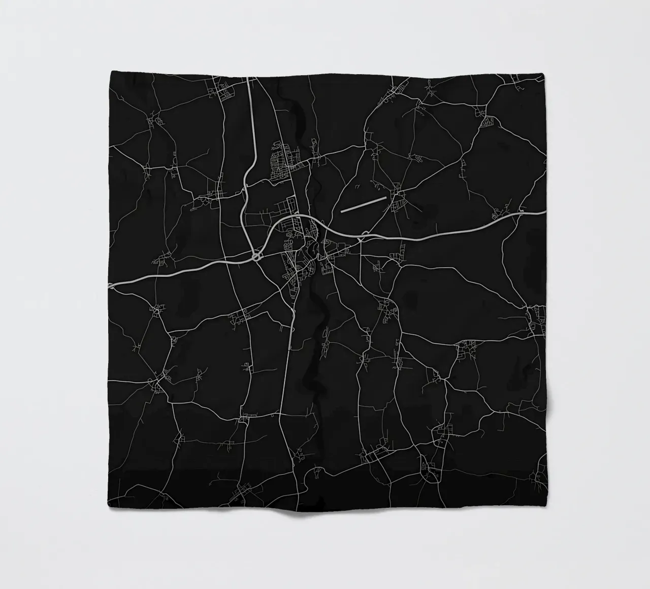 map fleece blanket by Christopher Adams