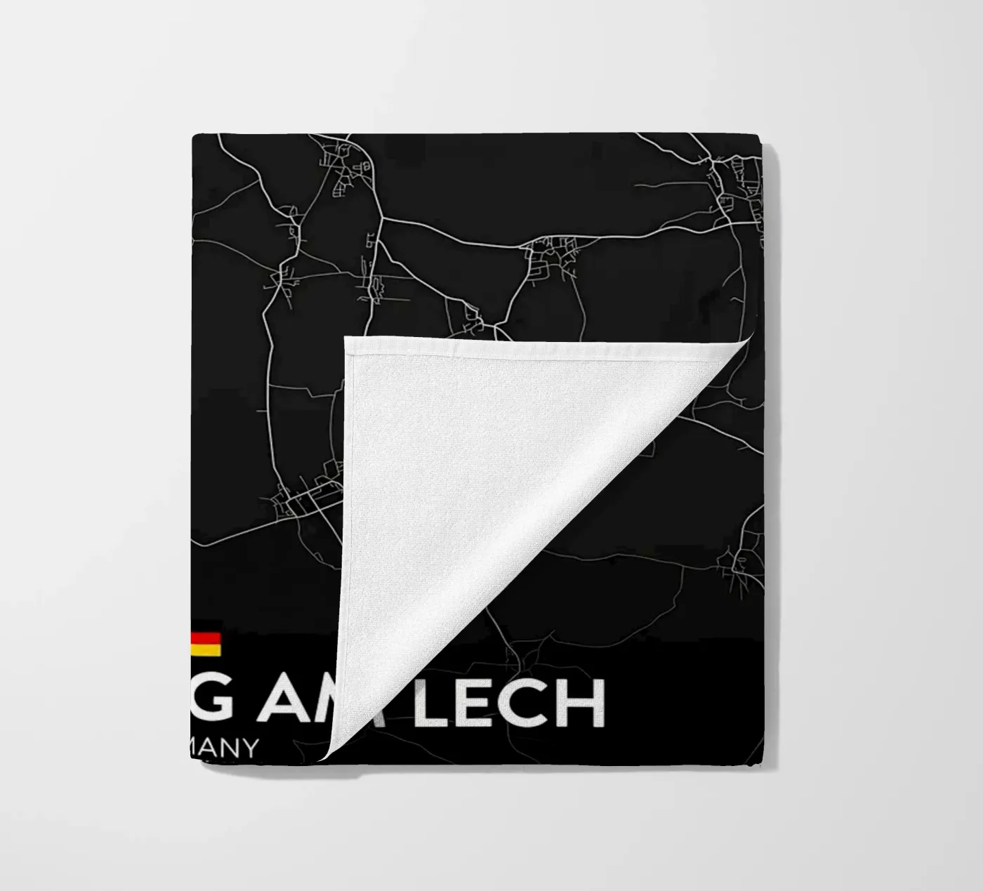 Karte Strandtuch von Christopher Adams