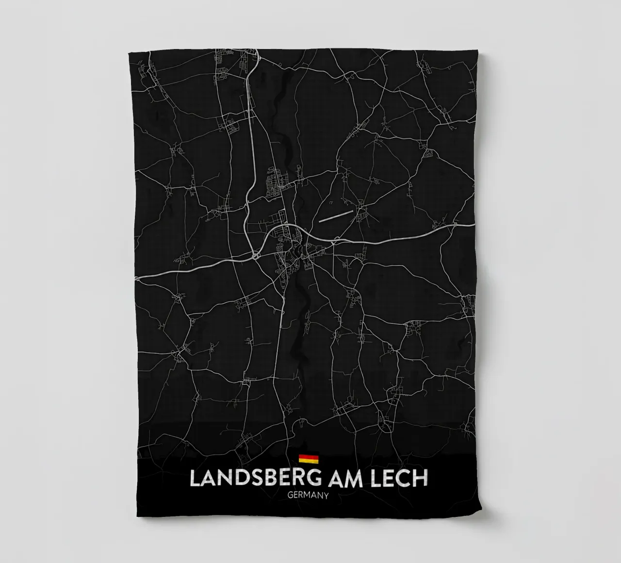 Karte Geschirrtuch von Christopher Adams