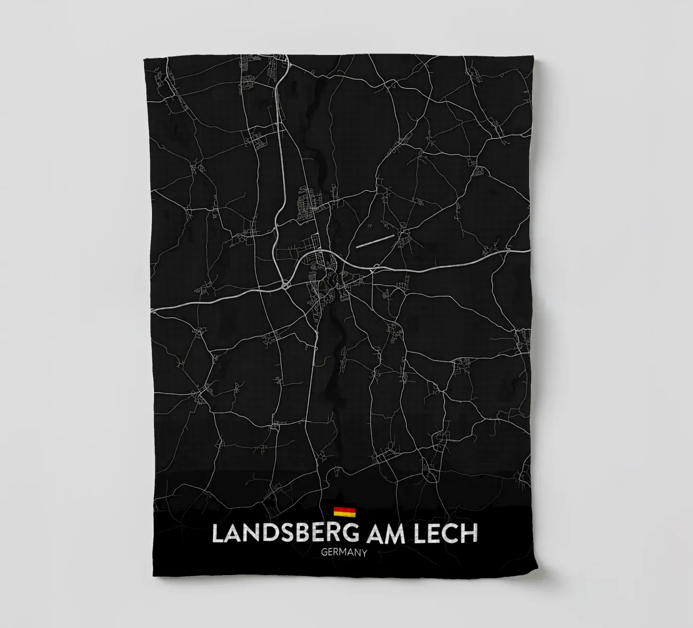 map Geschirrtuch von Christopher Adams