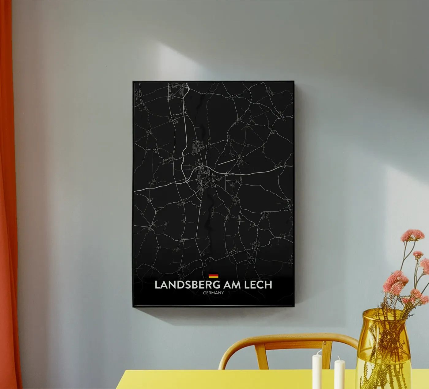 kaart acryl van Christopher Adams