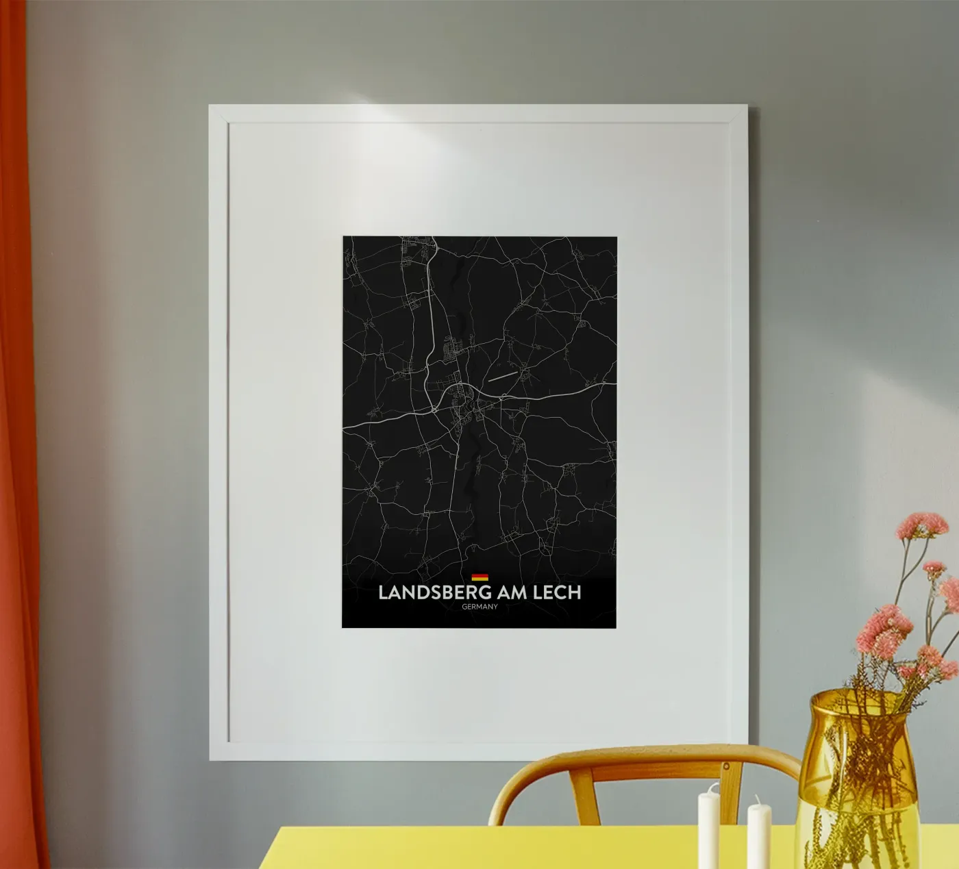 kaart poster van Christopher Adams