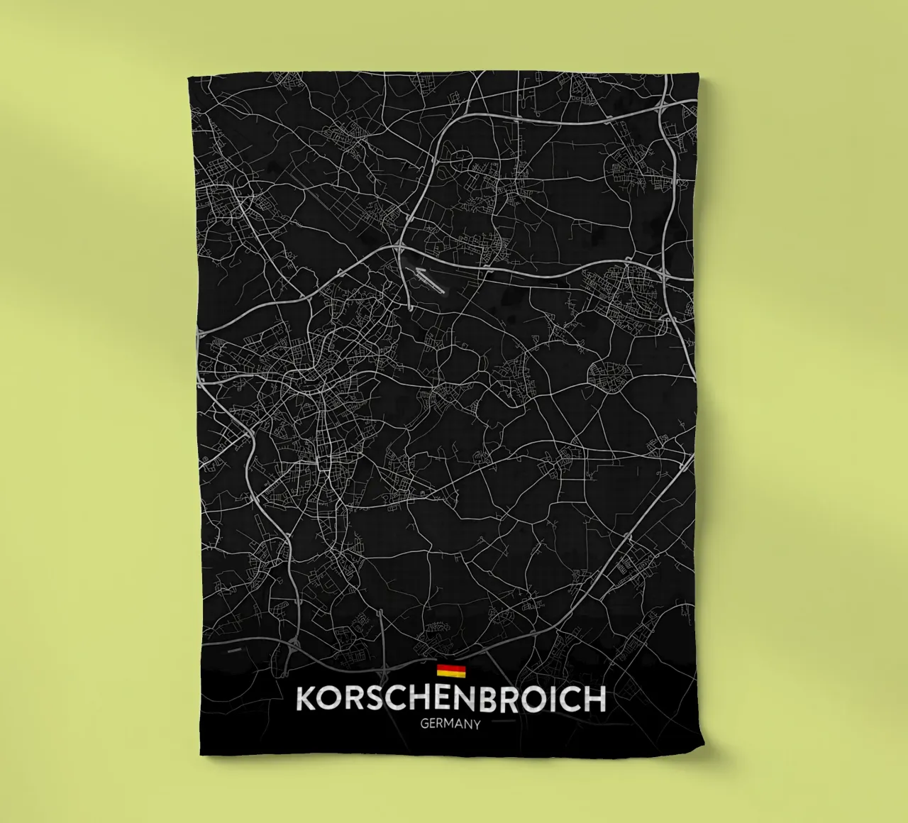 Korschenbroich DE tea towel by Christopher Adams
