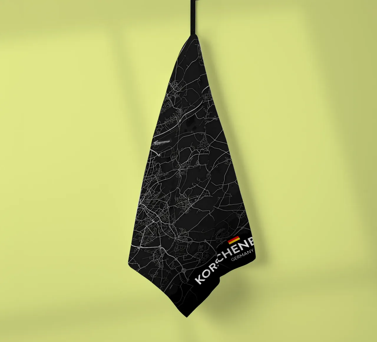 Korschenbroich DE tea towel by Christopher Adams