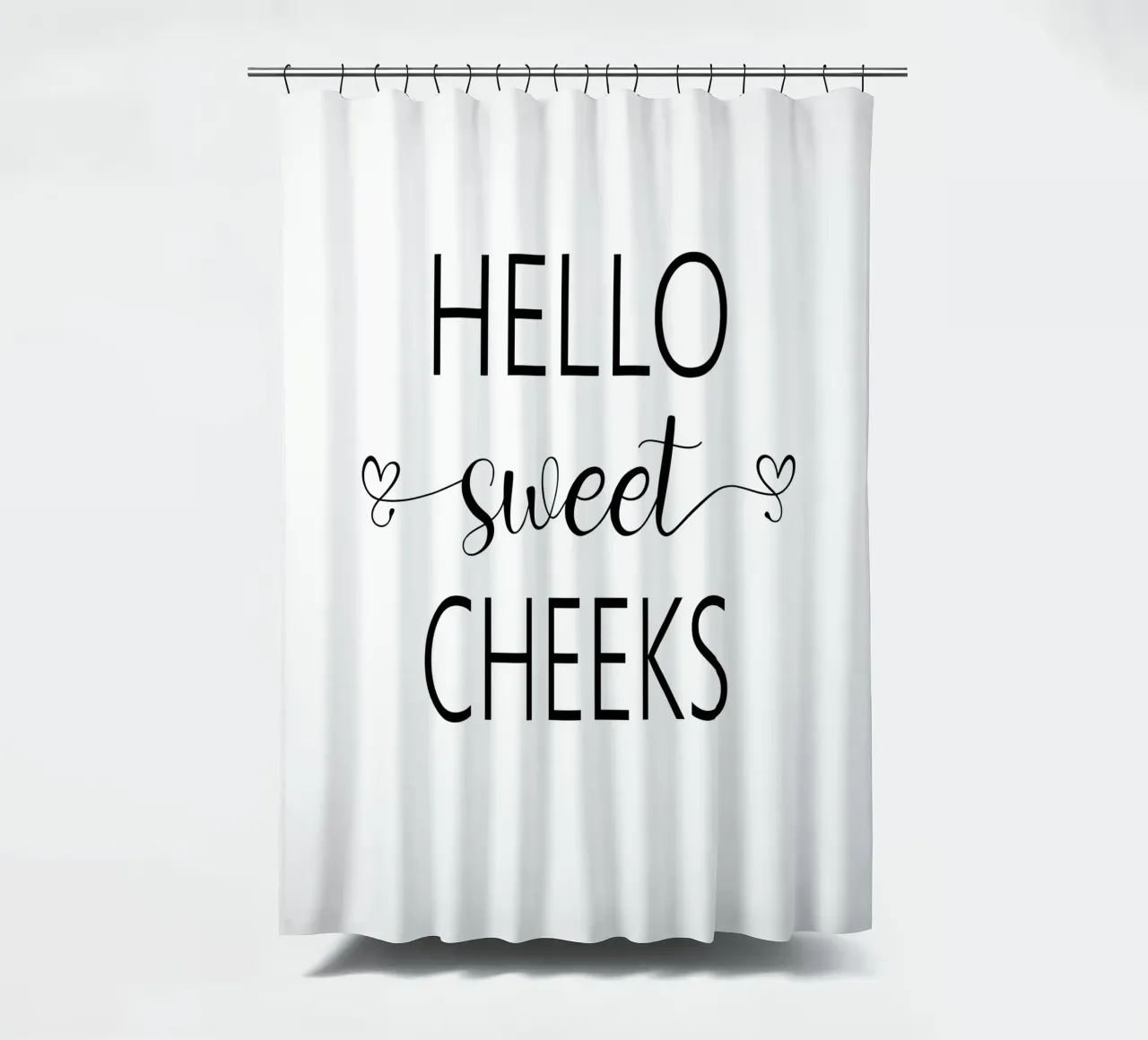 Ciao Guance Dolci tenda da doccia da Shark Printables