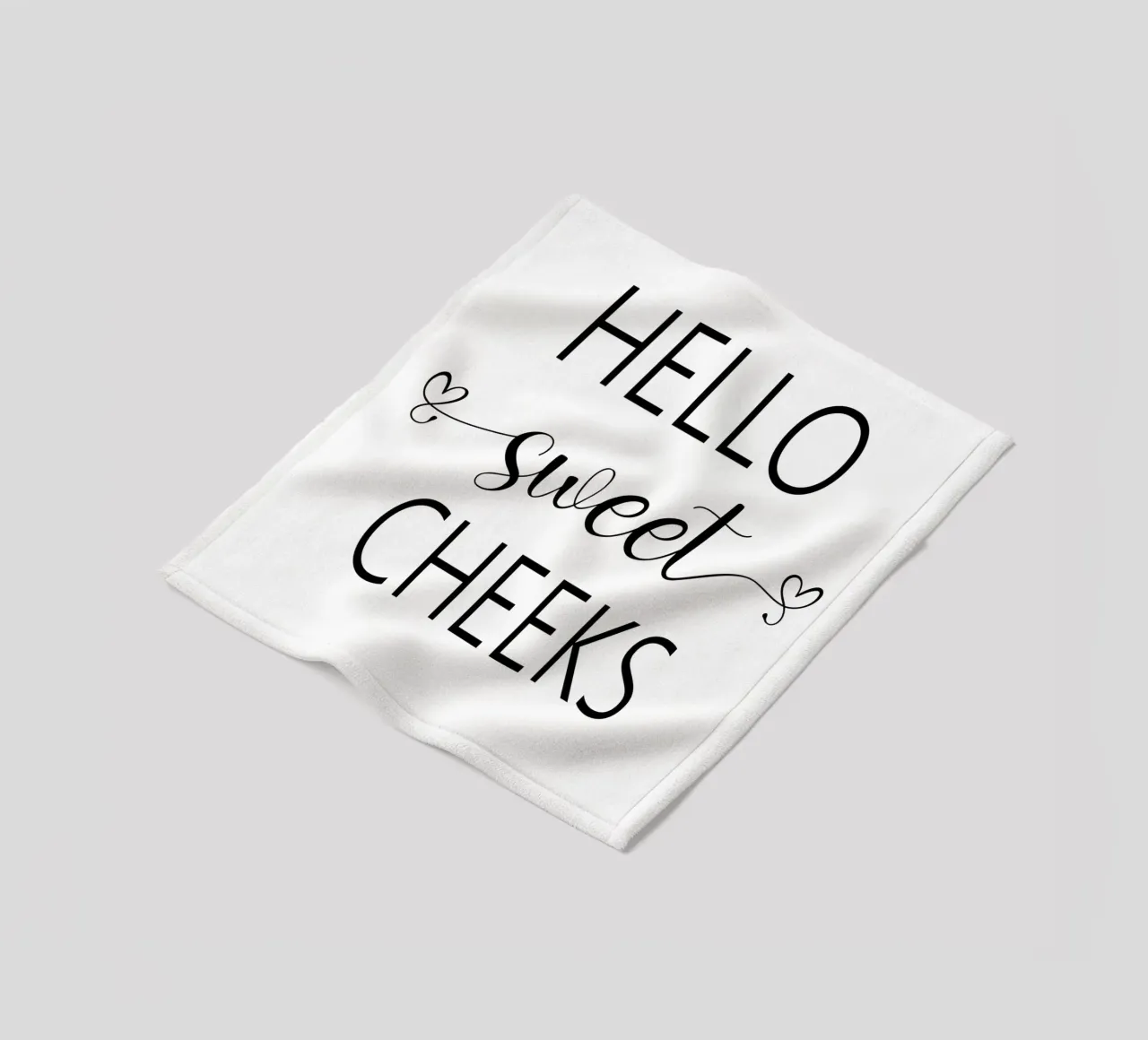 Ciao Guance Dolci coperta in pile da Shark Printables