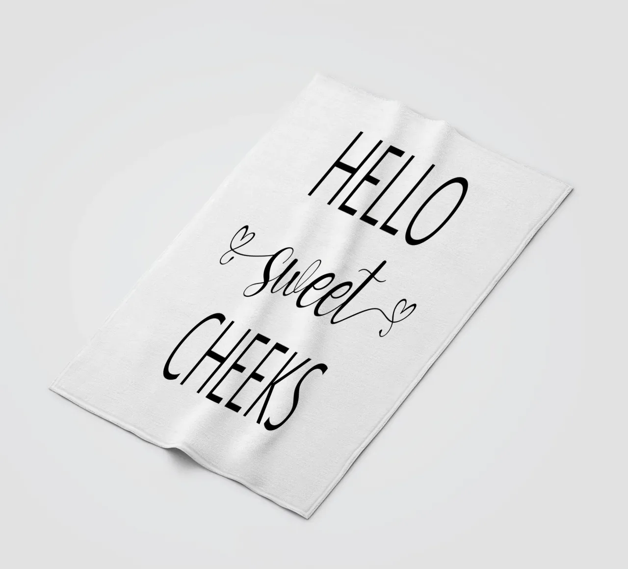Ciao Guance Dolci coperta in pile da Shark Printables