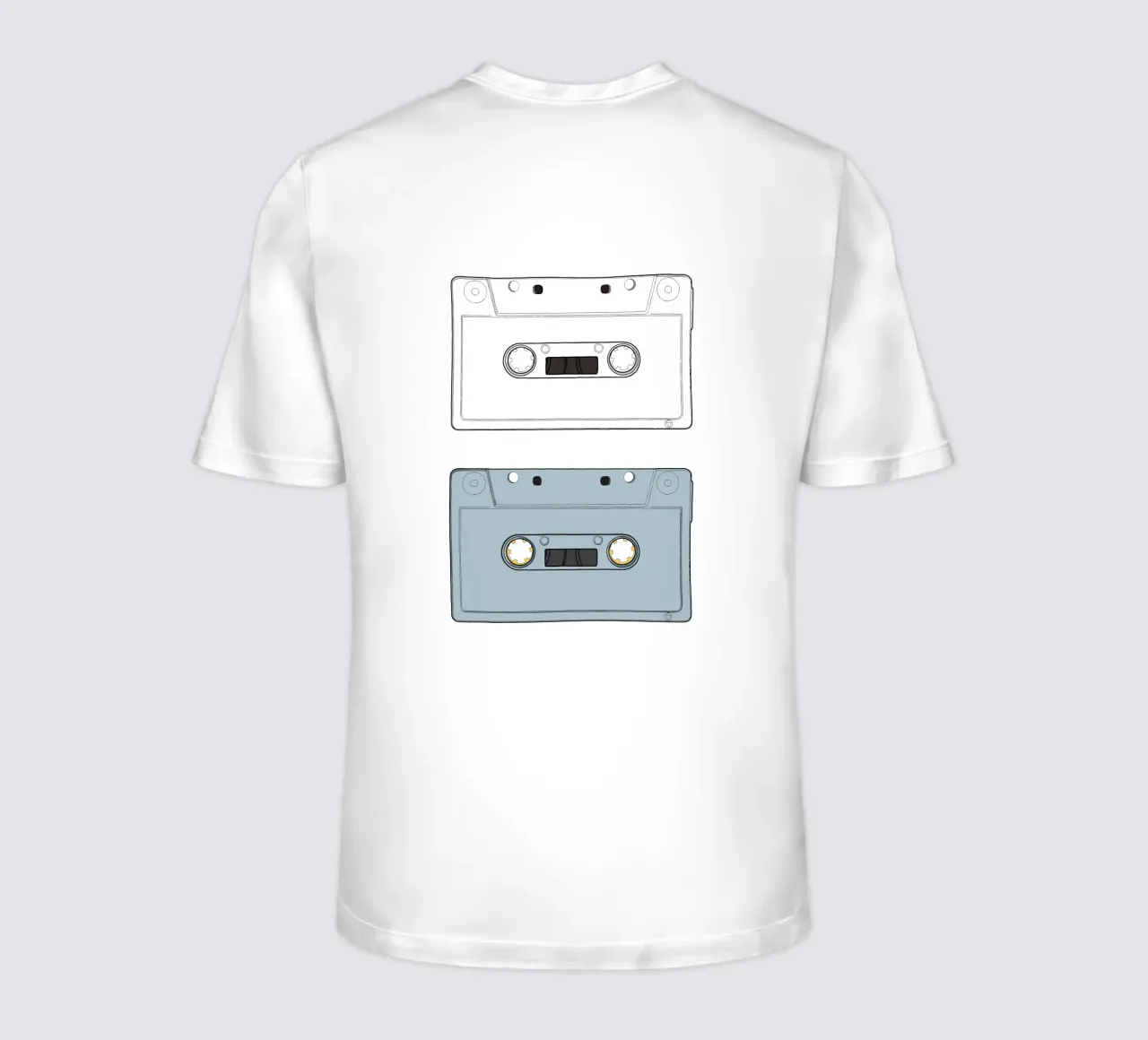 Music cassette t-shirt by Face & Content