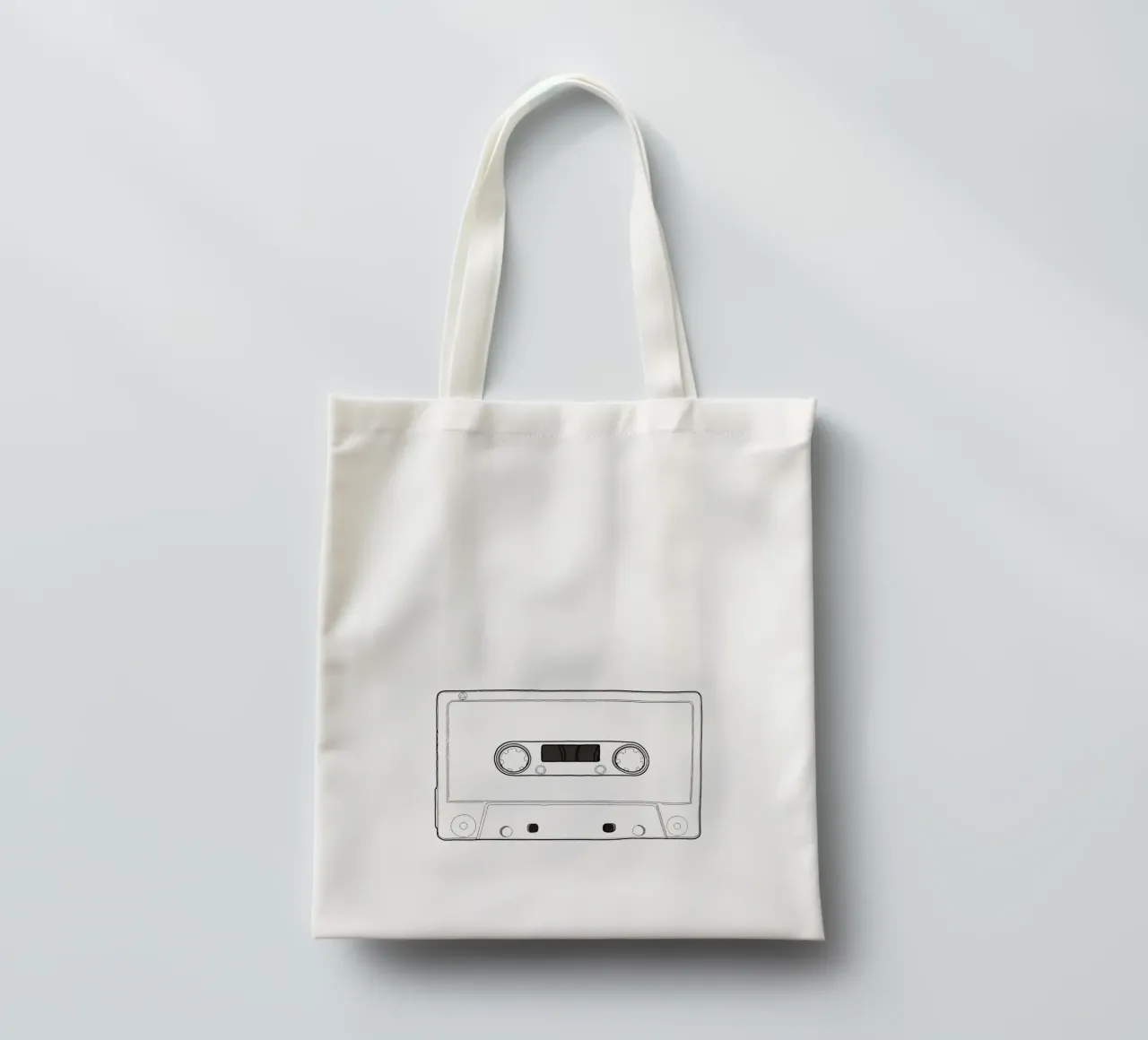 Musica in cassetta borsa in juta da Face & Content