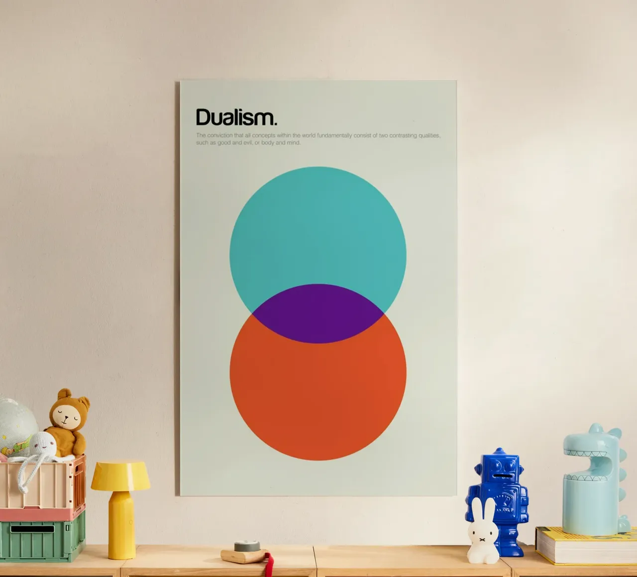 Dualism acryl van Genís Carreras