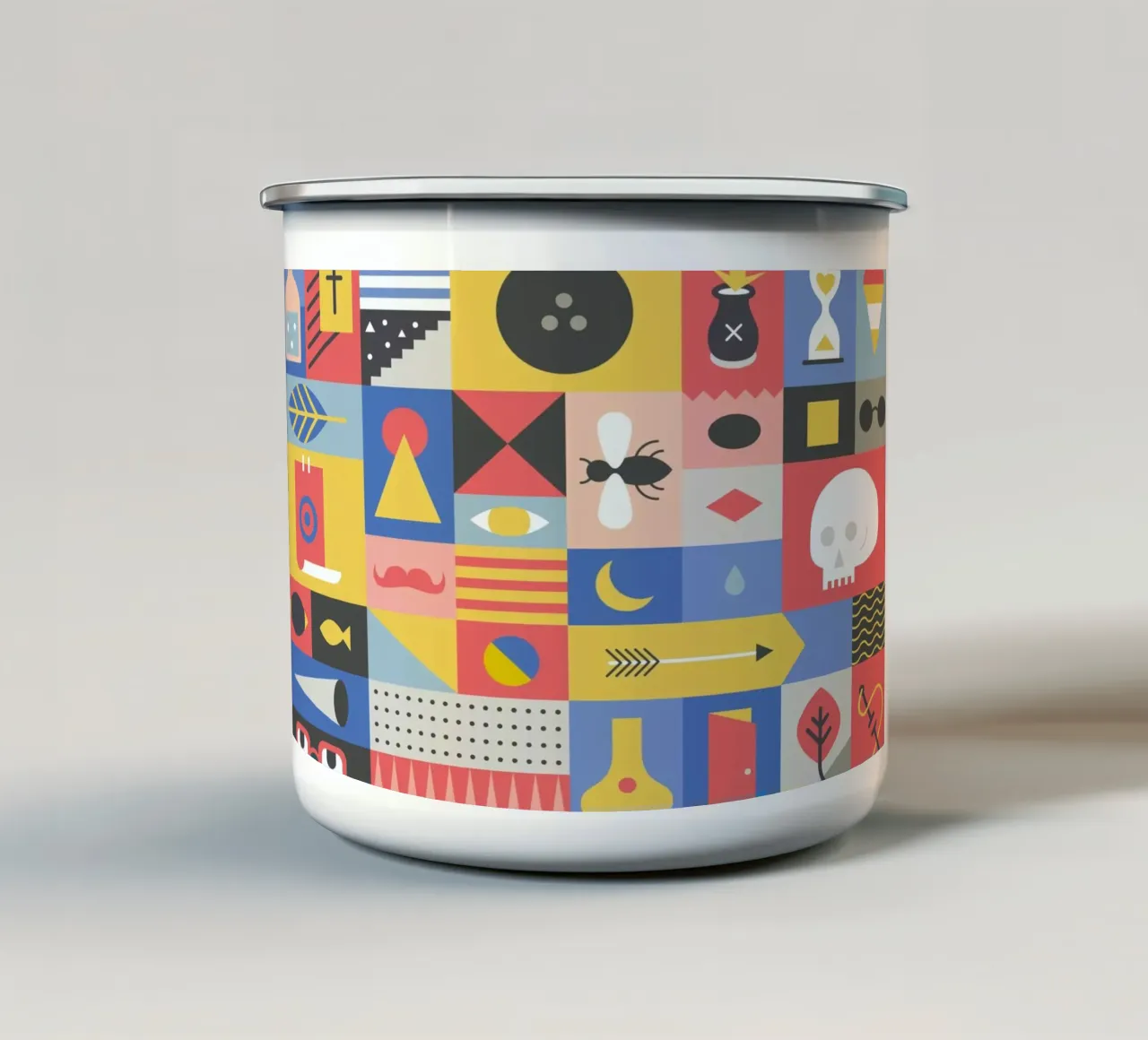 Lost tazza in smalto da Tyler Dale