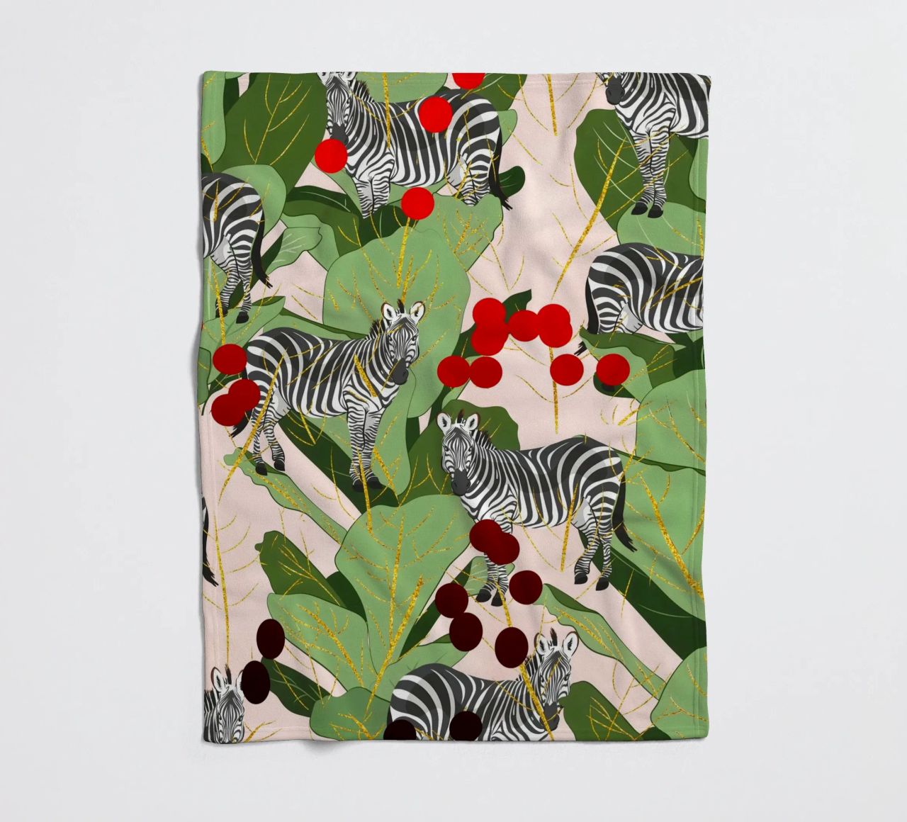 Zebra Harem Foresta Natura Jungla coperta in pile da 83oranges