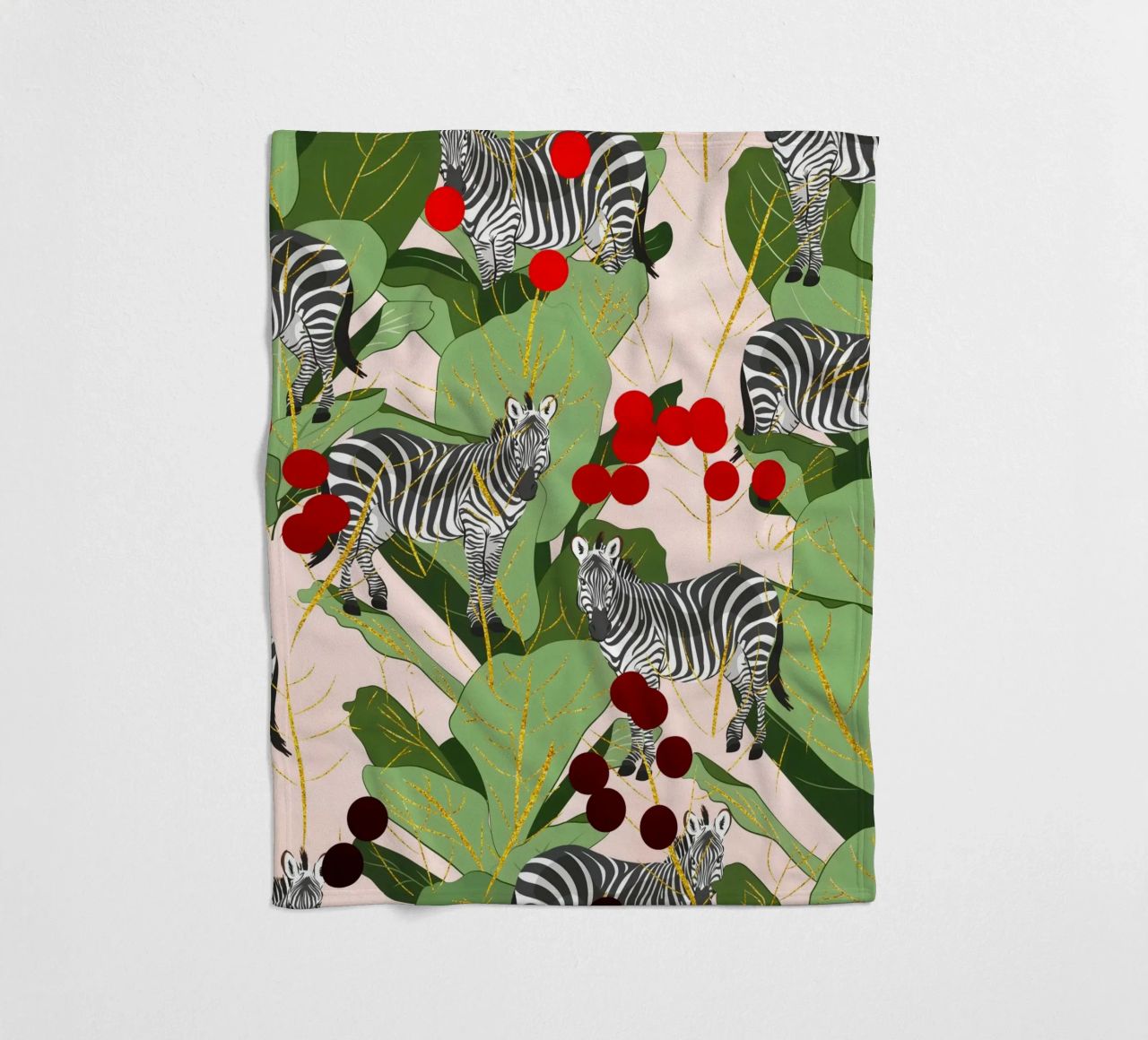 Zebra Harem Foresta Natura Jungla coperta in pile da 83oranges