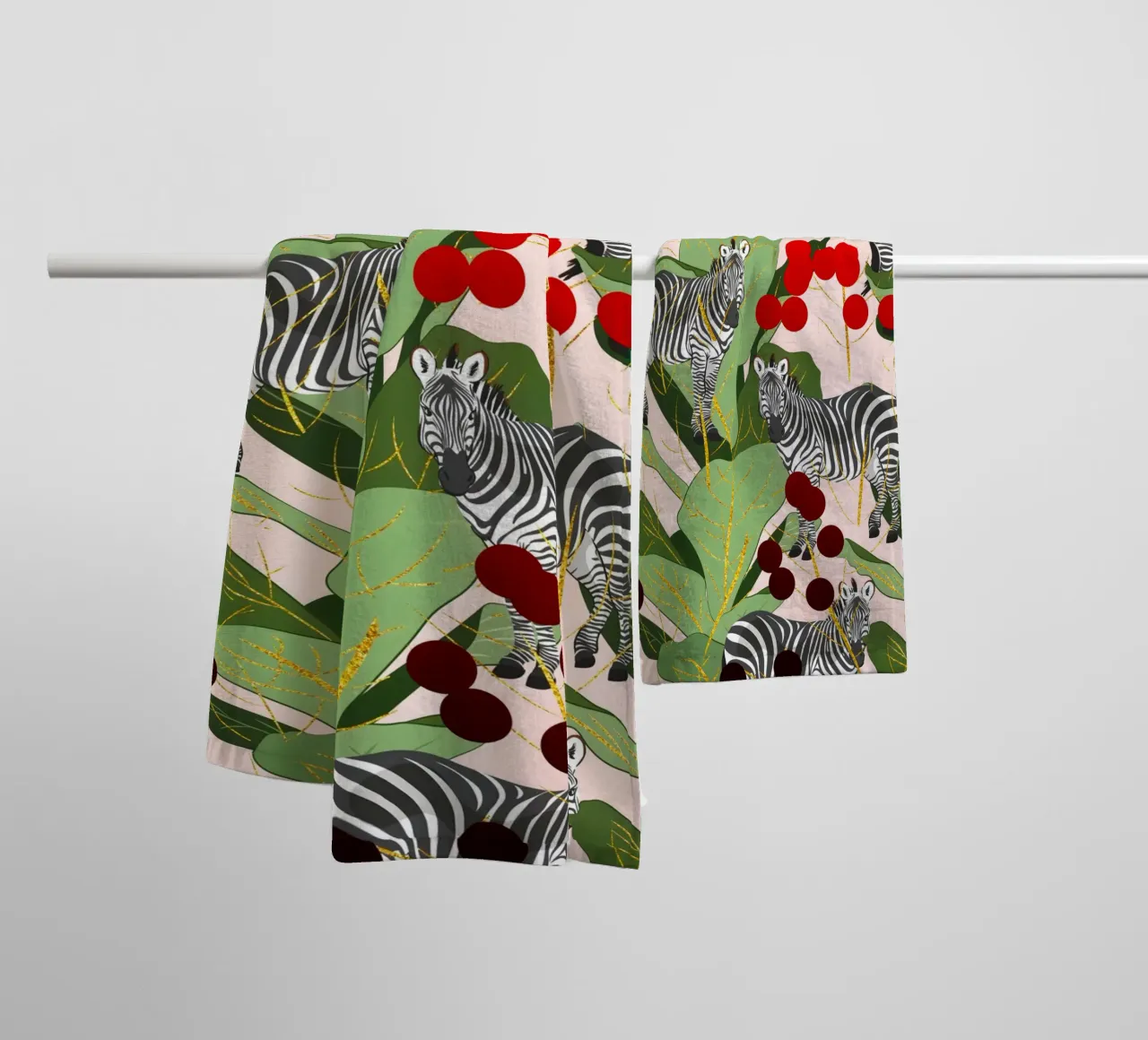 Zebra Harem Foresta Natura Jungla asciugamano da bagno da 83oranges