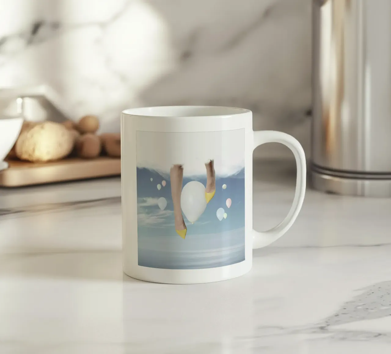Cotton Candy Skies tazza in ceramica da George Griefy