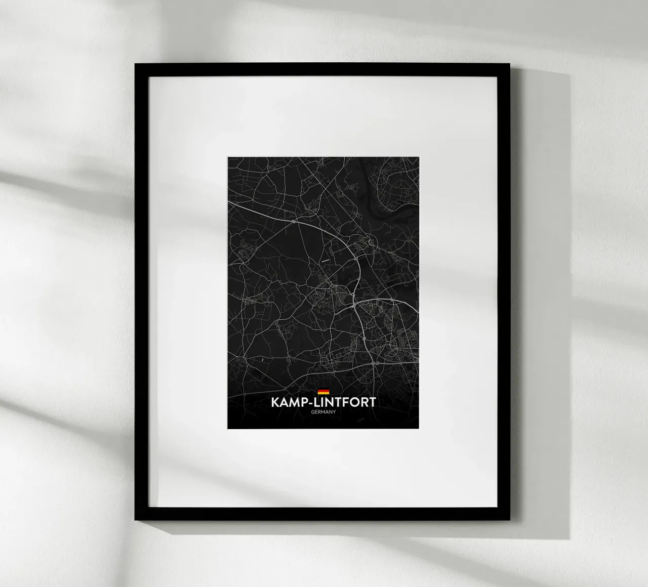 Campeggio Lintfort DE poster con telaio in alluminio da Christopher Adams