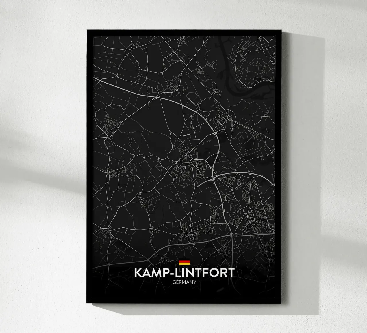 Campeggio Lintfort DE poster con telaio in alluminio da Christopher Adams