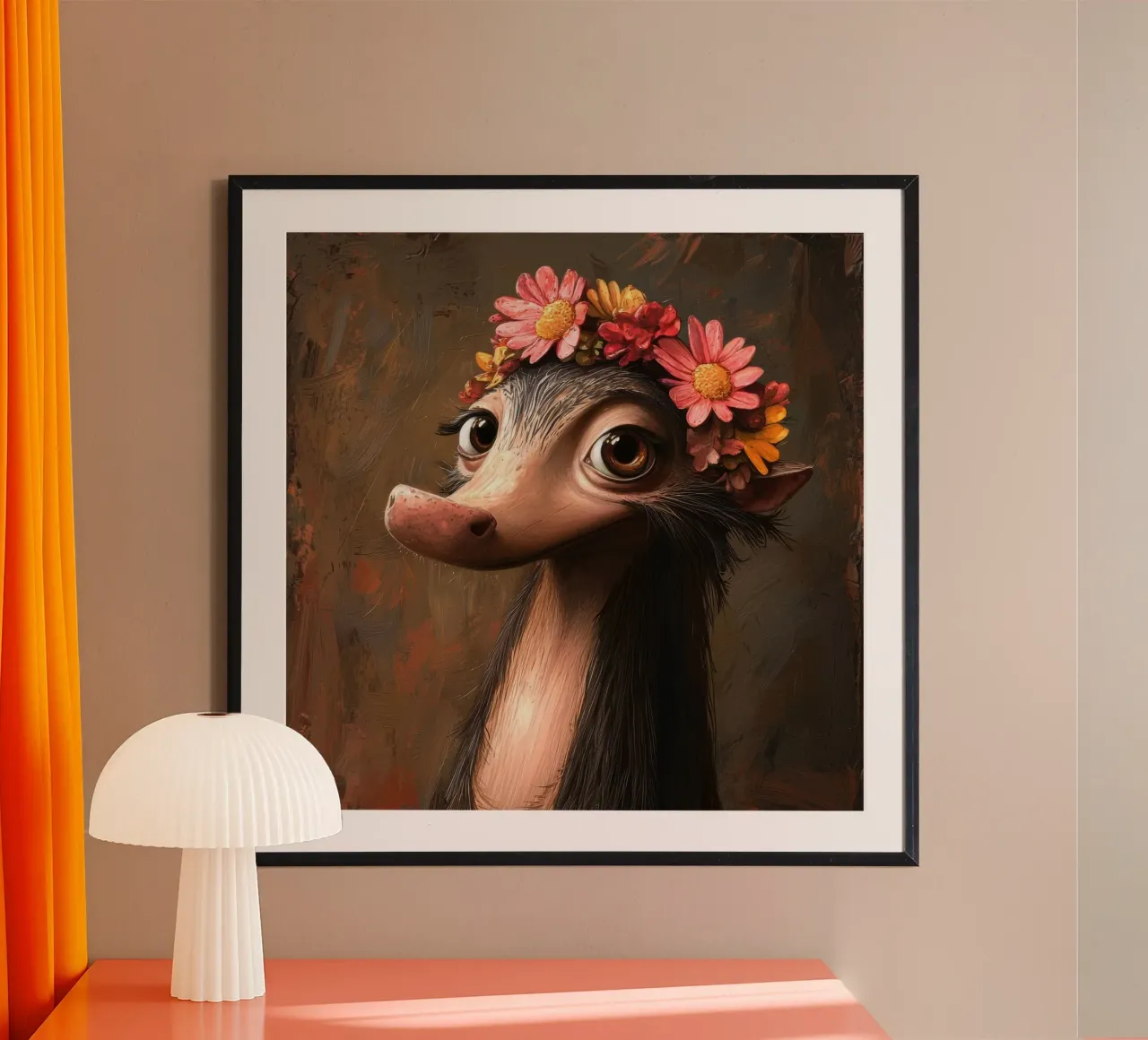 Formichiere giocoso e sciocco dei cartoni animati poster da Funny Animals
