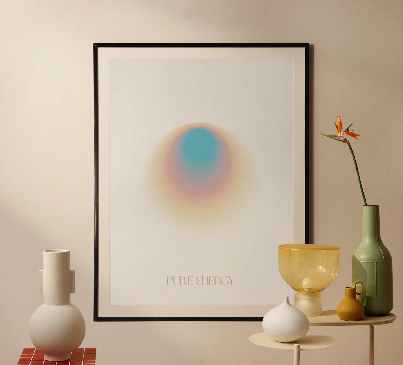 Pure Energy poster con telaio in alluminio da treechild