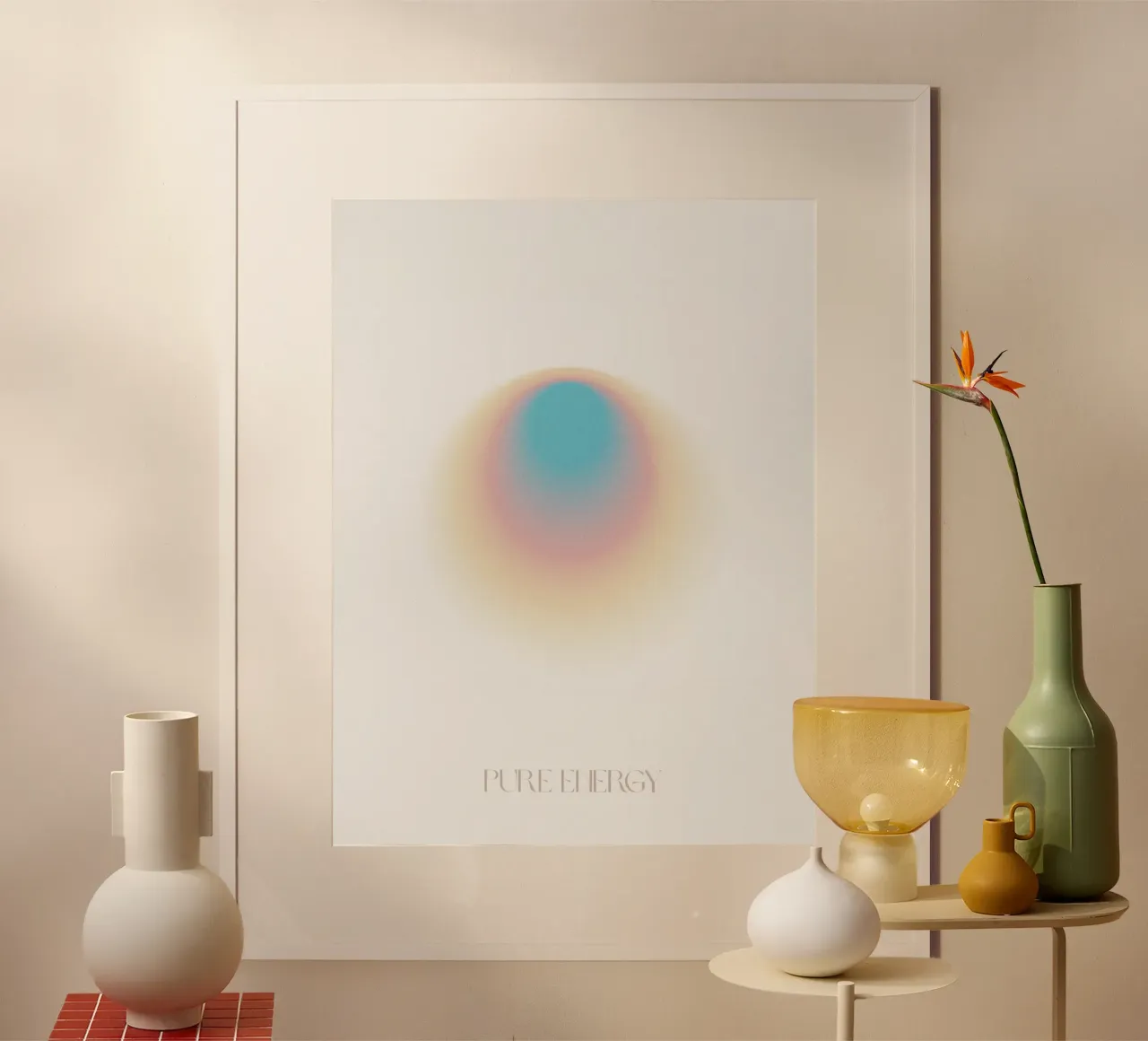 Pure Energy poster con telaio in alluminio da treechild
