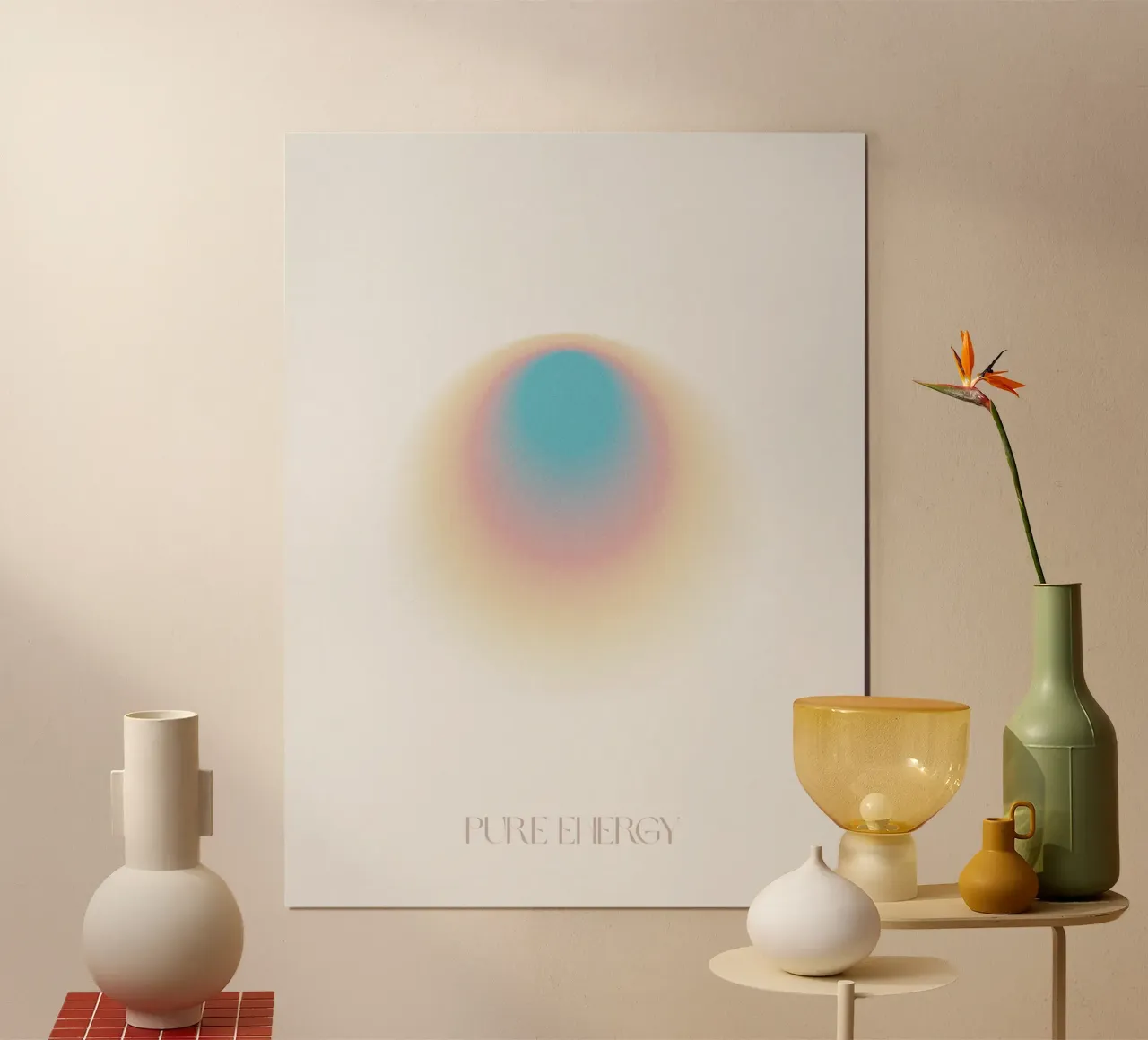 Pure Energy poster con telaio in alluminio da treechild