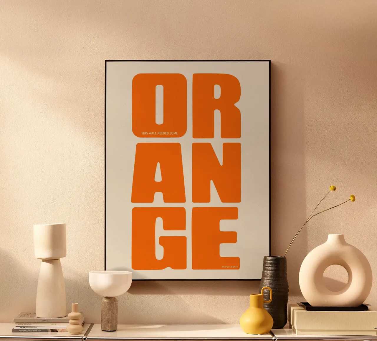Orange plexiglass da Jonas Loose