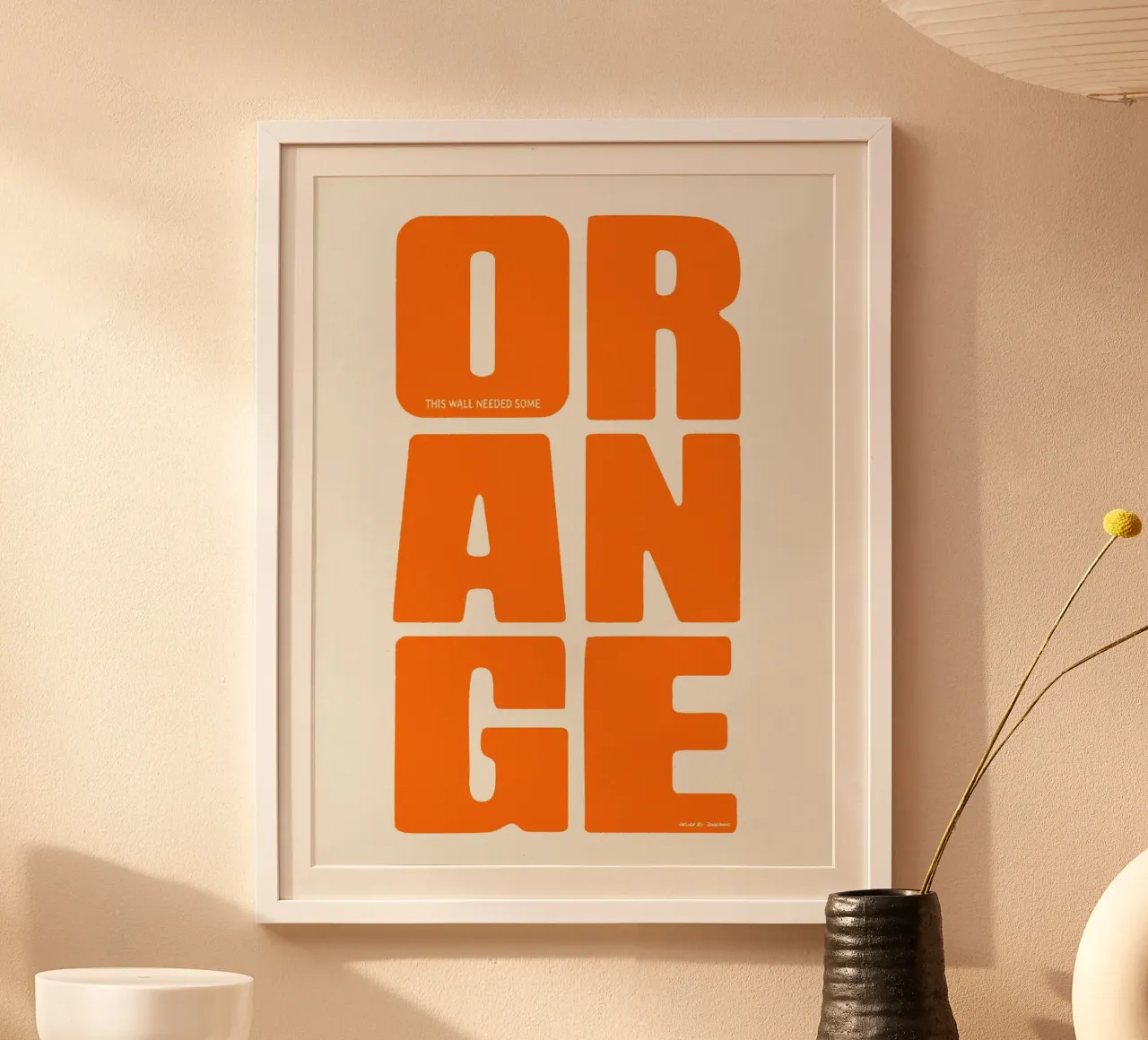 Orange poster da Jonas Loose
