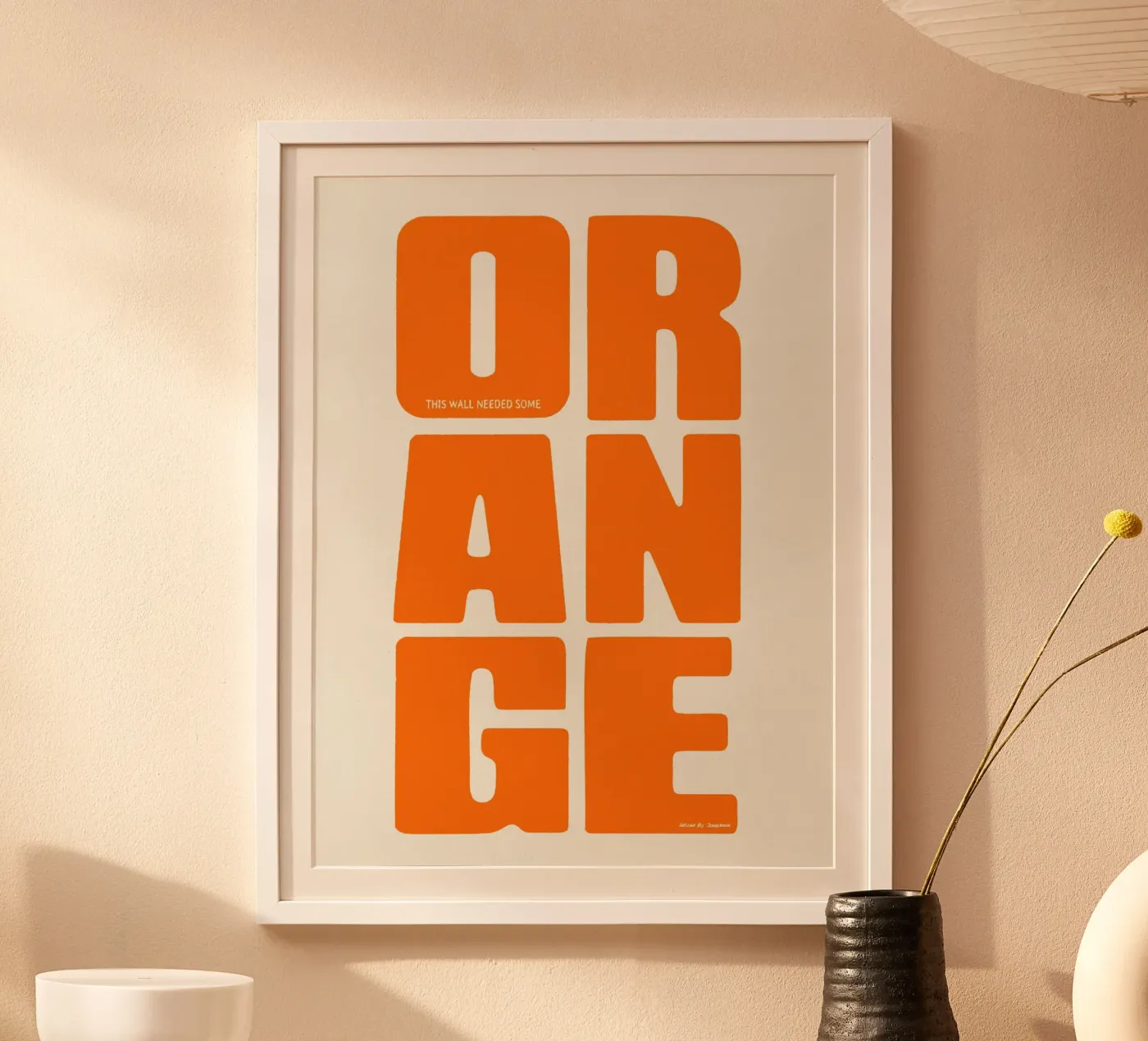 Orange poster de Jonas Loose
