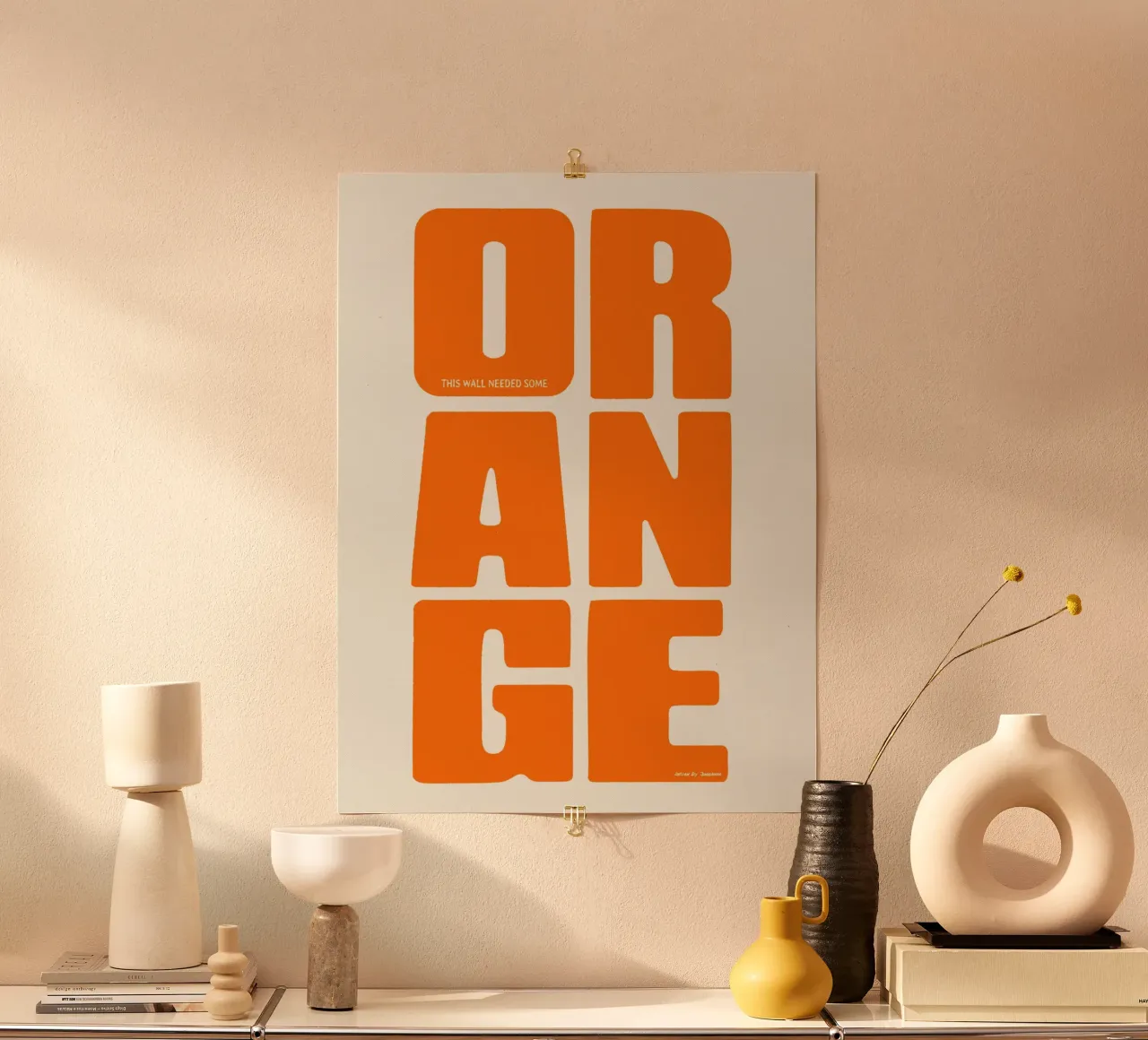 Orange poster da Jonas Loose