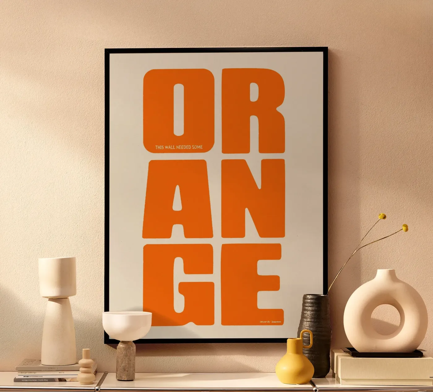 Orange poster de Jonas Loose