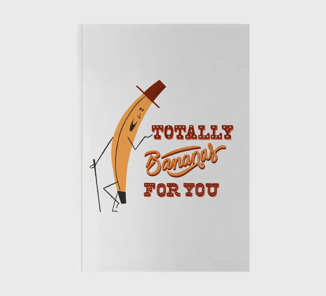 Ich liebe Dich Muttertag Valentinstag Banane notebook by incomeforcreatives
