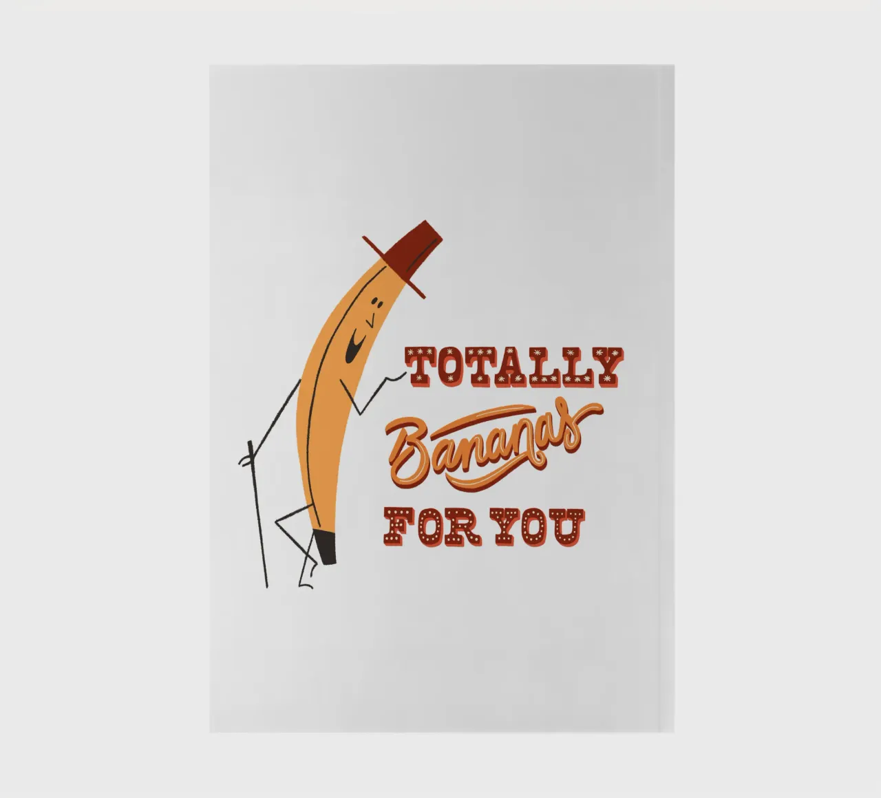 Ich liebe Dich Muttertag Valentinstag Banane notebook by incomeforcreatives
