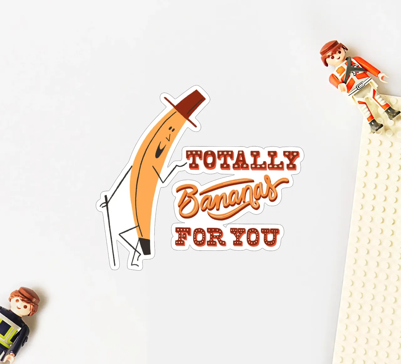 Ich liebe Dich Muttertag Valentinstag Banane adesivo da incomeforcreatives