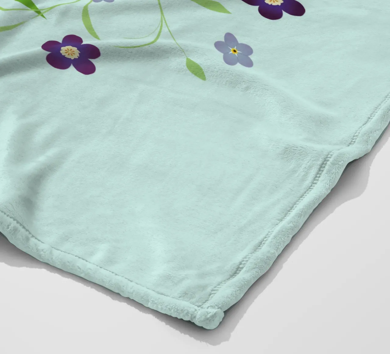 Pavone con fiori coperta in pile da BwiseLizzy