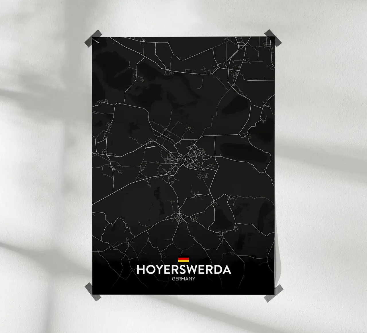 Hoyerswerda DE poster con marco de plástico de Christopher Adams