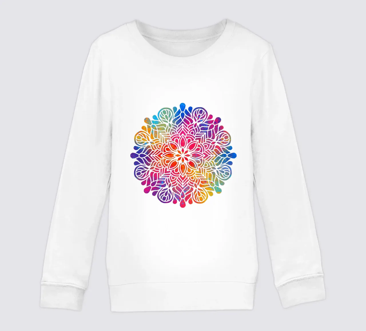 Mandala arcobaleno felpa bambino da Spiritual Touch