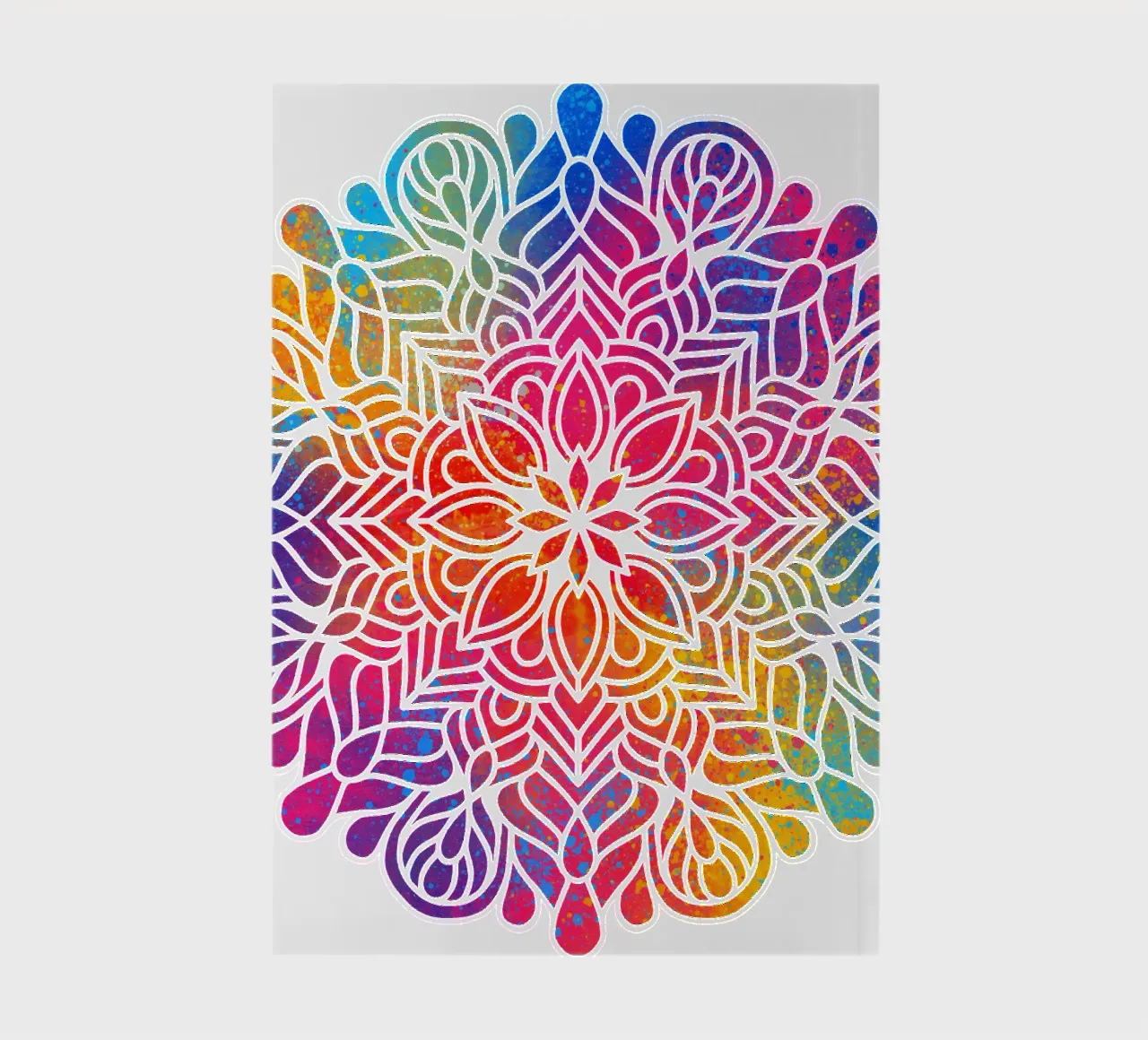 Rainbow Mandala notebook by Spiritual Touch