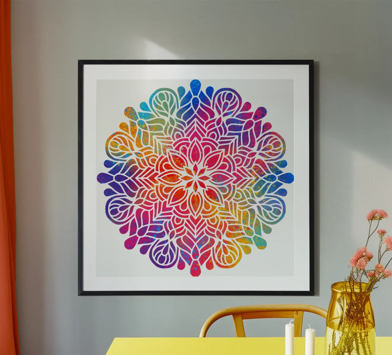 Mandala arcobaleno poster da Spiritual Touch