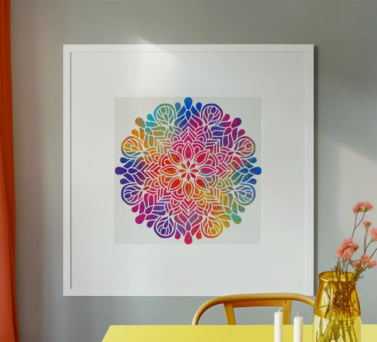 Mandala arcobaleno poster da Spiritual Touch