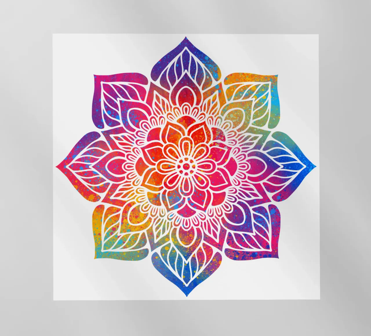 Mandala arcobaleno pellicola backlit da Spiritual Touch