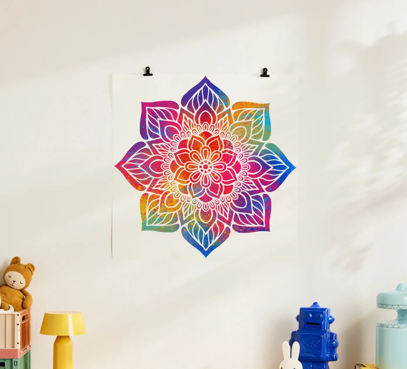 Mandala arcobaleno poster da Spiritual Touch
