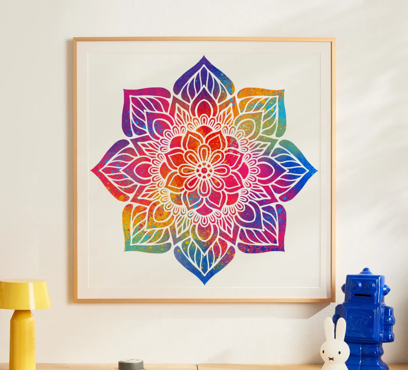 Mandala arcobaleno poster da Spiritual Touch