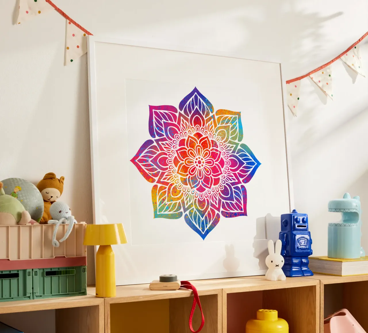 Mandala arcobaleno poster da Spiritual Touch