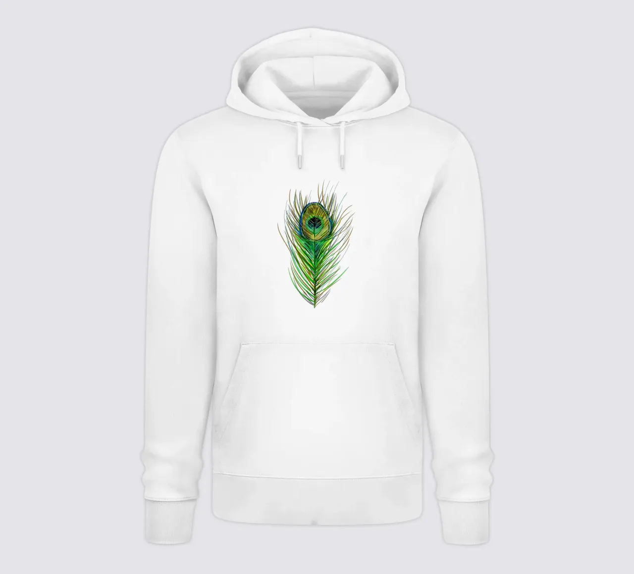 Piuma di coda di pavone felpa con cappuccio da BwiseLizzy