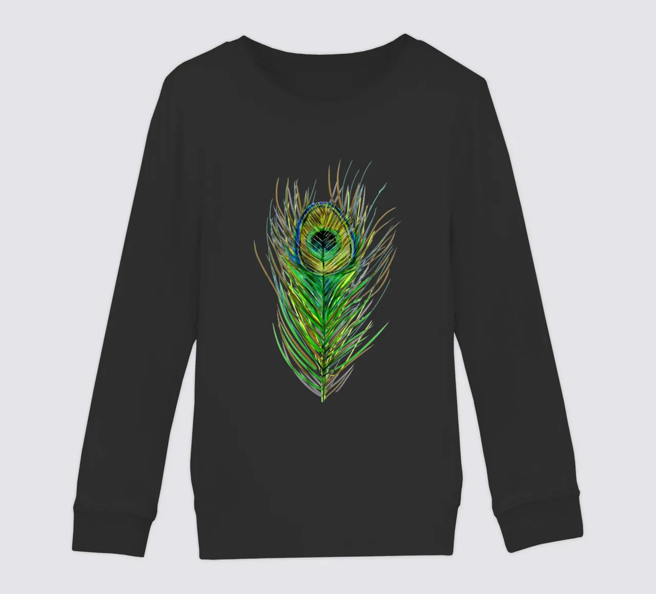 Piuma di coda di pavone felpa bambino da BwiseLizzy