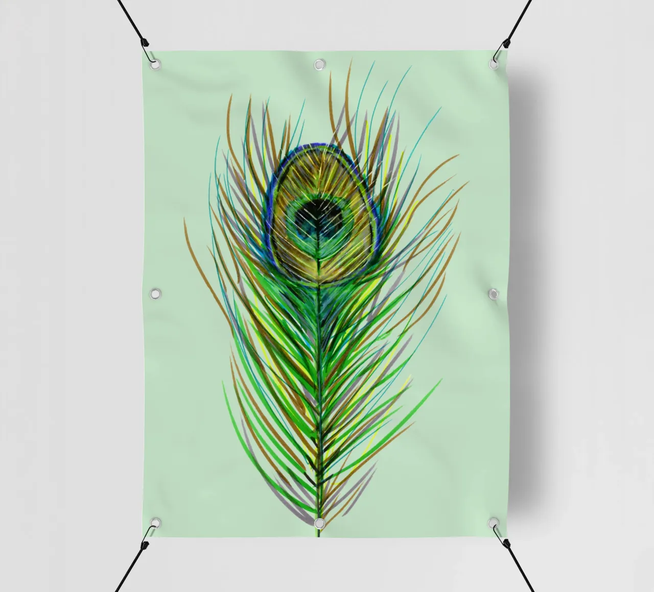 Piuma di coda di pavone telo in pvc da BwiseLizzy