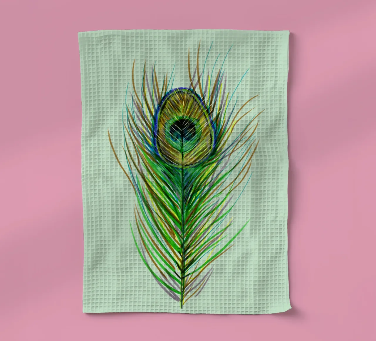 Piuma di coda di pavone canovaccio da cucina da BwiseLizzy