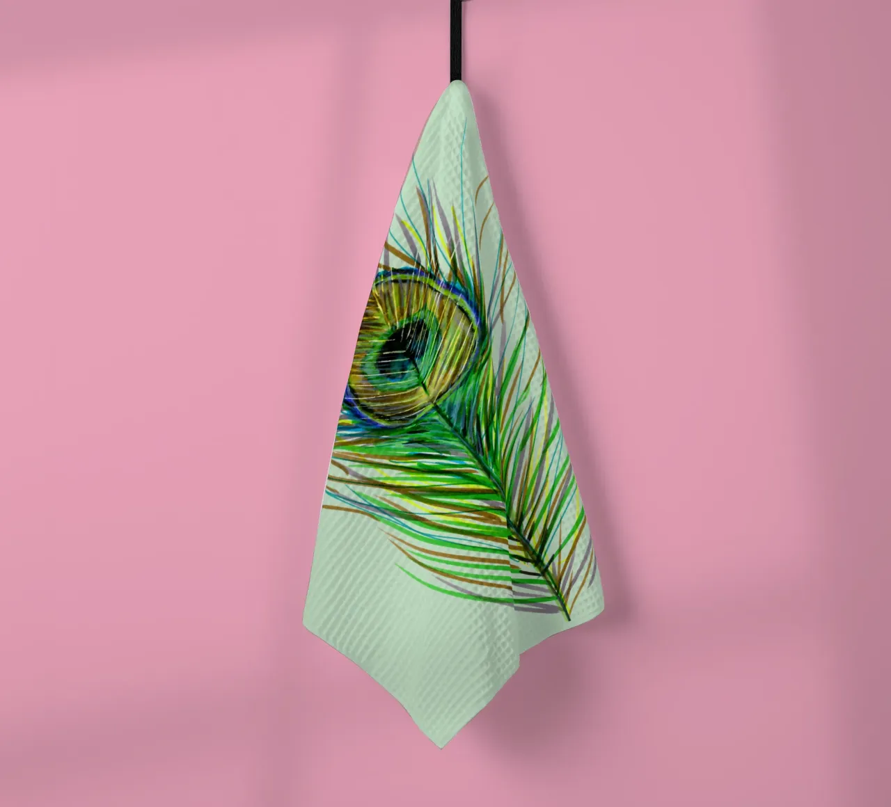 Piuma di coda di pavone canovaccio da cucina da BwiseLizzy