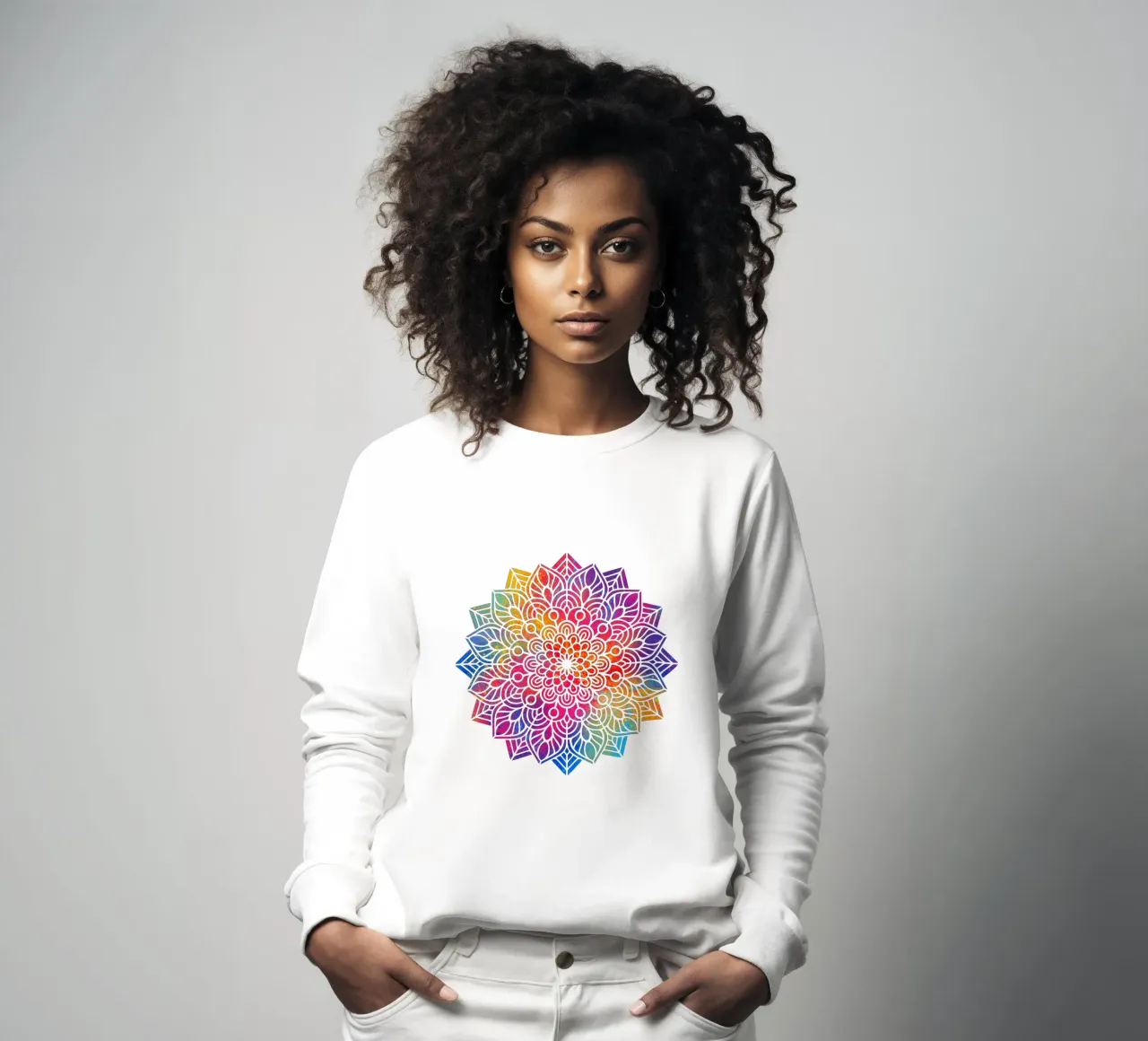 Mandala arcobaleno felpa da Spiritual Touch